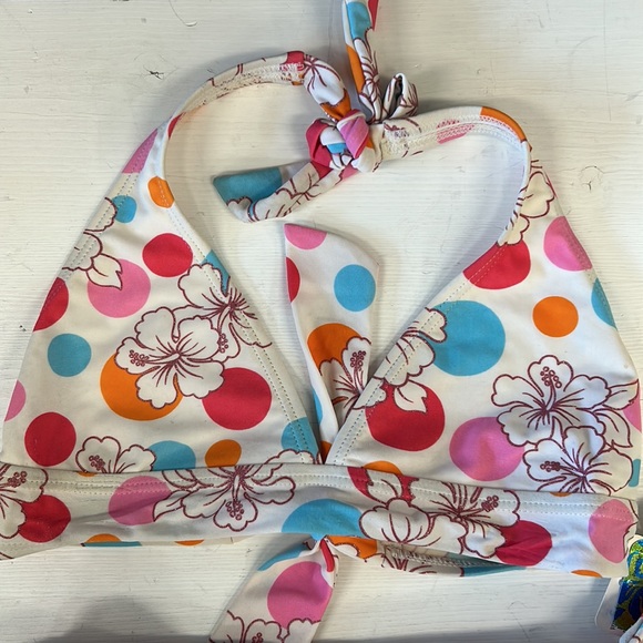 NWT MALIBU Kids Girl Triangle Bikini - Picture 2 of 7